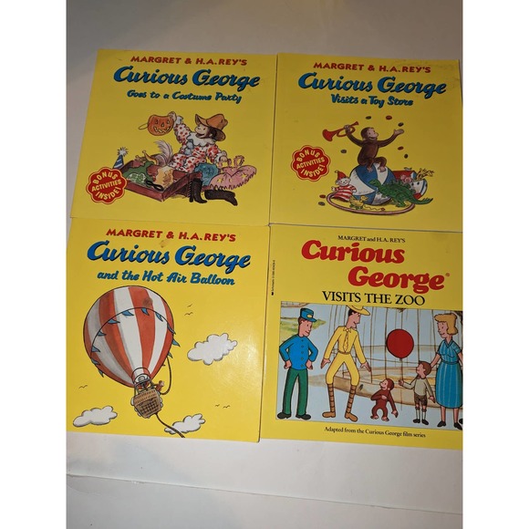 Lot of 11 Vintage 1950 - 2002 Curious George PB Books Rare Collectible - Picture 4 of 14